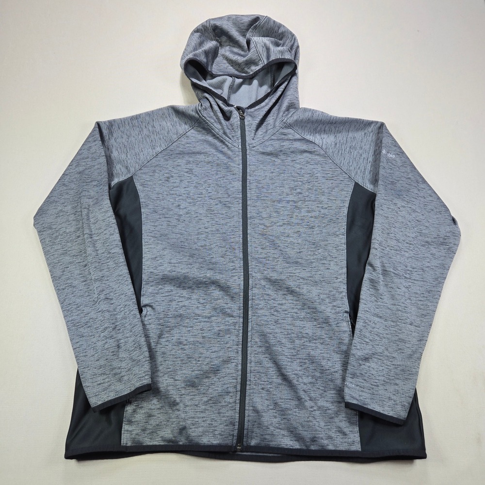 Columbia Hoodie Omni-Wick Full Zip Space Dye Gray‎ Activewear Mens 2X